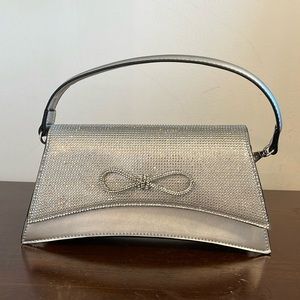 Aldo Silver clutch bag